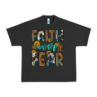 Pigment Black faith over fear Urban Heavy Tee - OliviaCreatesArt