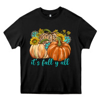 Black It's Fall Y'all Heavy Core Tee - texasbilliewilder