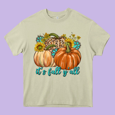 It's Fall Y'all Heavy Core Tee Designed By Texasbilliewilder