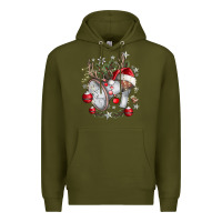 Army Green Merry Christmas Premium Hoodie - CowhideDigitalArt