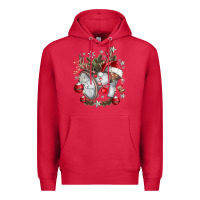 Cardinal Merry Christmas Premium Hoodie - CowhideDigitalArt