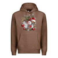Chestnut Merry Christmas Premium Hoodie - CowhideDigitalArt