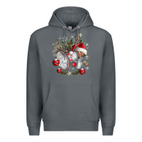 Rock Merry Christmas Premium Hoodie - CowhideDigitalArt