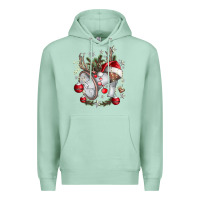 Seafoam Merry Christmas Premium Hoodie - CowhideDigitalArt