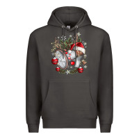 Smoke Merry Christmas Premium Hoodie - CowhideDigitalArt