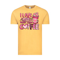 I Love You More Than Coffee Valentines Day Vintage Tee | Teevron