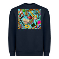 Navy teacher tumbler Heavyweight Sweatshirt - BarkalooDesign