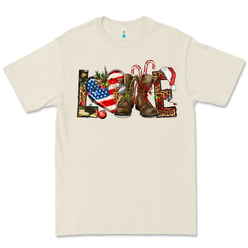 Army Christmas Love 4th Of July Premium Tee by HowdyJamesFarm | Teevron