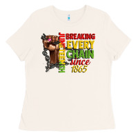 Bone juneteenth breaking every chain since 1865 woman f Ladies Tee - CowGirlArtShop