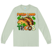 Matcha I wish i had tacos St. Patrick's day Long Sleeve Tee - FaDigitalArtStudio