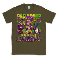 Army Green parading with my gnomies mardi gras Classic Tee - CowGirlArtShop