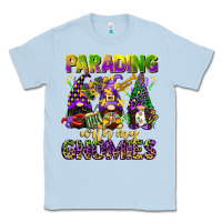 Dusty Blue parading with my gnomies mardi gras Classic Tee - CowGirlArtShop