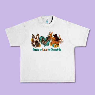 Peace Love Cowgirls Urban Heavy Tee Designed By Oliviacreatesart