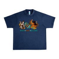 Navy peace love cowgirls Urban Heavy Tee - OliviaCreatesArt
