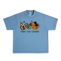 Pebble Blue peace love cowgirls Urban Heavy Tee - OliviaCreatesArt