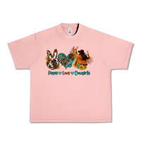 Salmon peace love cowgirls Urban Heavy Tee - OliviaCreatesArt