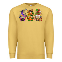 Antique Gold hallothanksmas gnome Premium Sweatshirt - AdoDesignShop