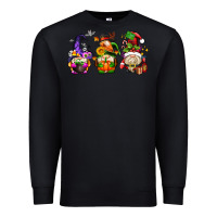 Black hallothanksmas gnome Premium Sweatshirt - AdoDesignShop