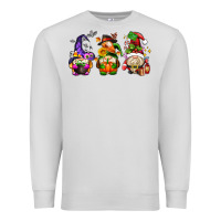 Dove Grey hallothanksmas gnome Premium Sweatshirt - AdoDesignShop