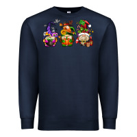 Navy hallothanksmas gnome Premium Sweatshirt - AdoDesignShop