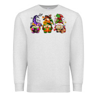 Oatmeal Heather hallothanksmas gnome Premium Sweatshirt - AdoDesignShop