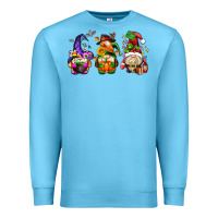 Ocean Blue hallothanksmas gnome Premium Sweatshirt - AdoDesignShop