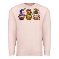 Pale Pink hallothanksmas gnome Premium Sweatshirt - AdoDesignShop