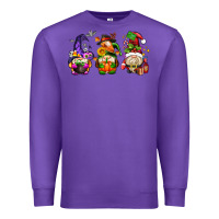 Purple hallothanksmas gnome Premium Sweatshirt - AdoDesignShop