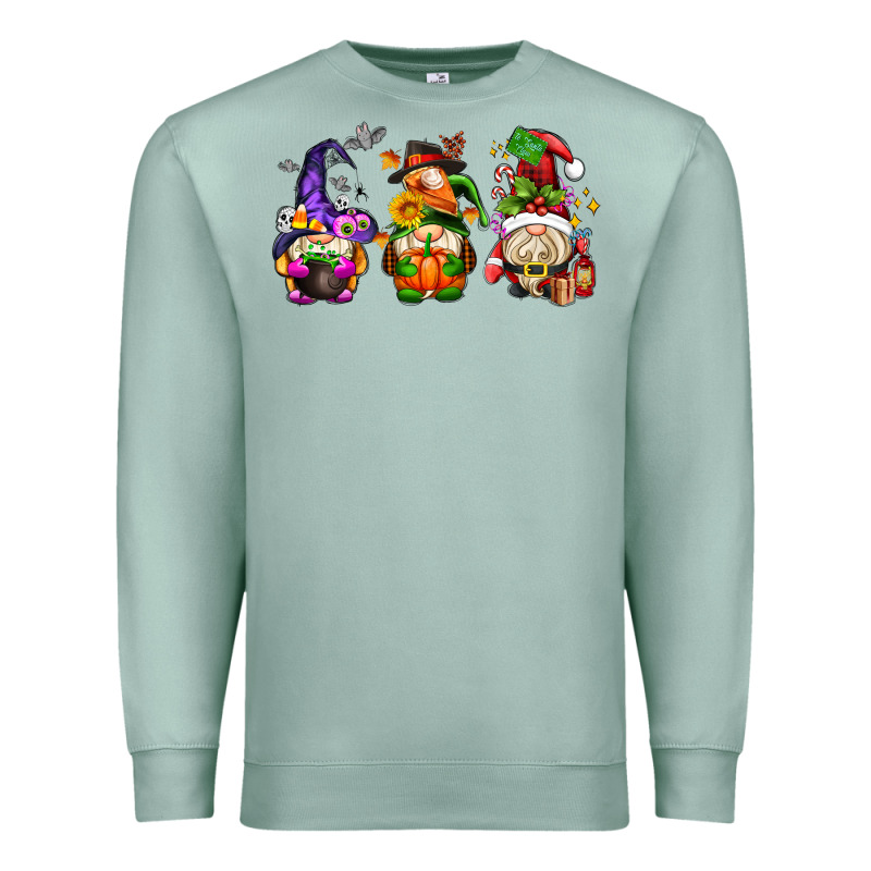 Hallothanksmas Gnome Premium Sweatshirt by AdoDesignShop | Teevron