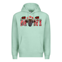 Seafoam Valentine's day mini black highland calf Premium Hoodie - RanaPortraitStore