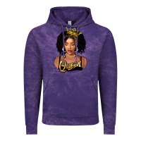 Cloud Purple black queen Vintage Hoodie - FaDigitalArtStudio