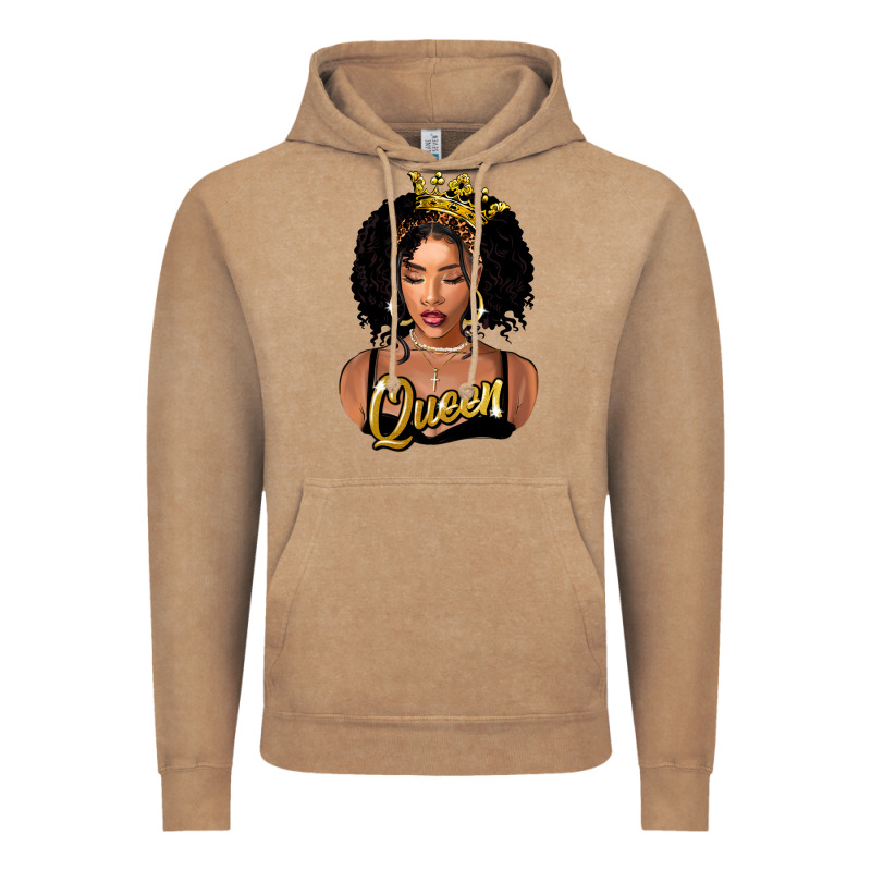 Black Queen Vintage Hoodie by FaDigitalArtStudio | Teevron
