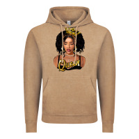 Vintage Coffee black queen Vintage Hoodie - FaDigitalArtStudio