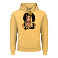 Vintage Mustard black queen Vintage Hoodie - FaDigitalArtStudio