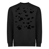 Black dalmatian dog pattern funny diy costume t shirt Heavyweight Sweatshirt - linhVisuals