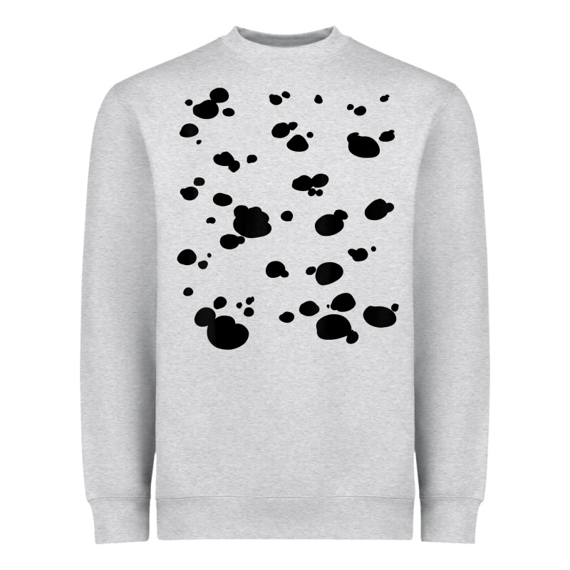 Dalmatian Dog Pattern Funny Diy Costume T Shirt Heavyweight Sweatshirt by linhVisuals | Teevron