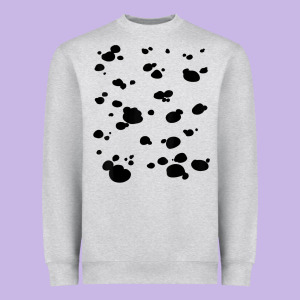 Dalmatian Dog Pattern Funny Diy Costume T Shirt Heavyweight Sweatshirt Designed By Linhvisuals