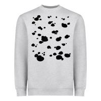 Heather Grey dalmatian dog pattern funny diy costume t shirt Heavyweight Sweatshirt - linhVisuals