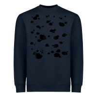 Navy dalmatian dog pattern funny diy costume t shirt Heavyweight Sweatshirt - linhVisuals