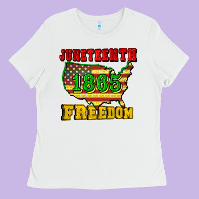 Juneteenth 1865 Freedom Ladies Tee Designed By Cowgirlartshop