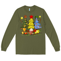 Army Green christmas with softball trees bbs Long Sleeve Tee - BundleAndBundleShop