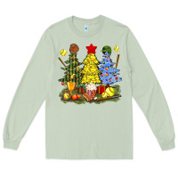 Matcha christmas with softball trees bbs Long Sleeve Tee - BundleAndBundleShop