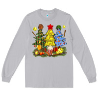 Moon Dust christmas with softball trees bbs Long Sleeve Tee - BundleAndBundleShop