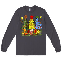 Smoke christmas with softball trees bbs Long Sleeve Tee - BundleAndBundleShop