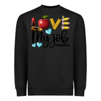 Black love my job teacher life Heavyweight Sweatshirt - BarkalooDesign