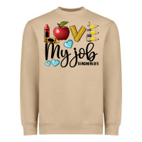 Mushroom love my job teacher life Heavyweight Sweatshirt - BarkalooDesign