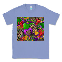 Colony Blue mardi gras hearts Classic Tee - CowGirlArtShop