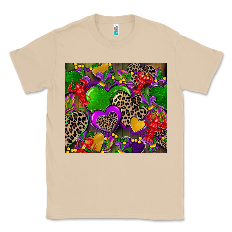 Mardi Gras Hearts Classic Tee by CowGirlArtShop | Teevron