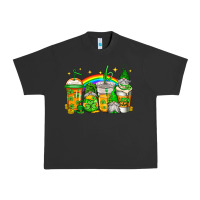 Pigment Black st patricks day gnomes coffee cups Urban Heavy Tee - Jasminsmagicworld