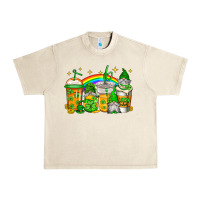 St Patricks Day Gnomes Coffee Cups Urban Heavy Tee | Teevron